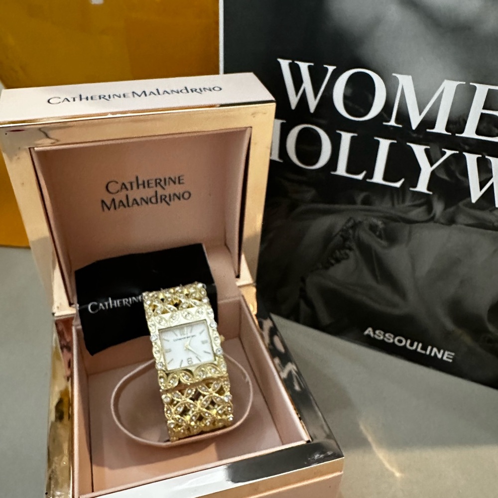 Catherine Malandrino Gold and Silver Women's Bracelet Watch